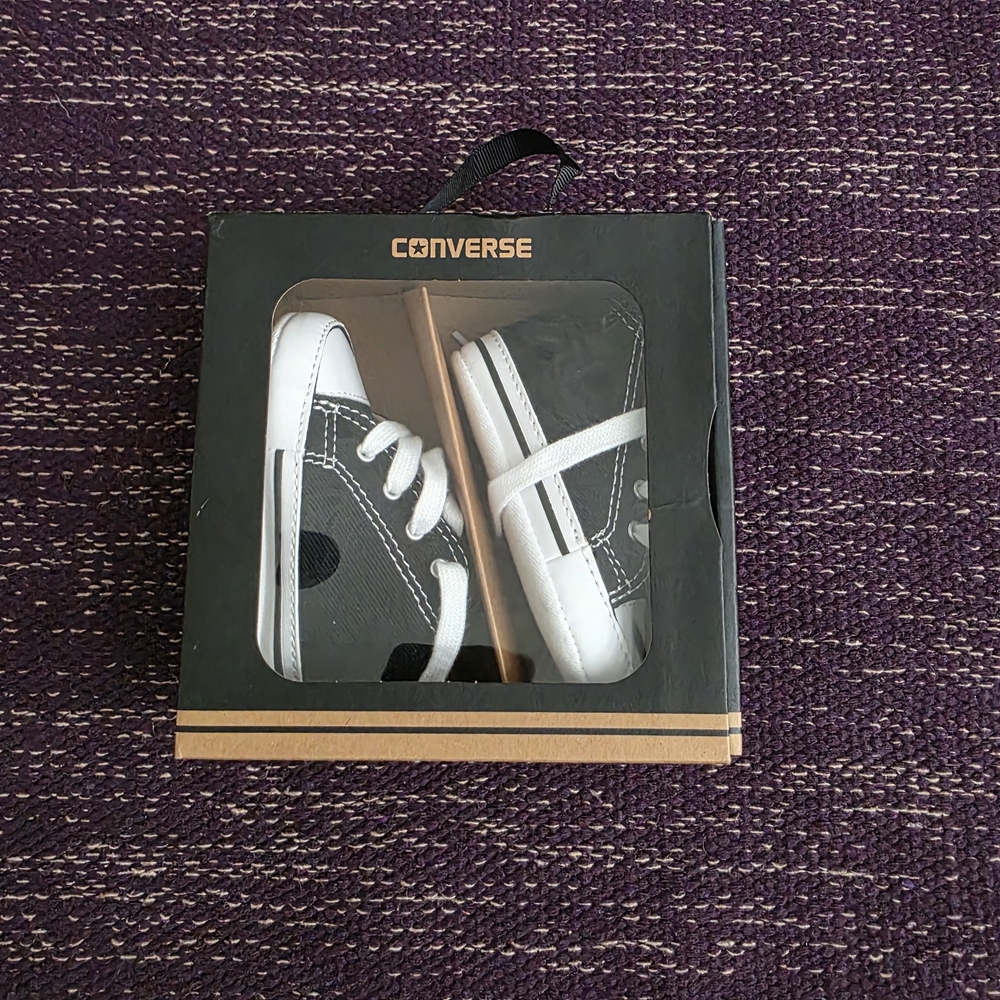 Converse Kids Black and White Sneakers